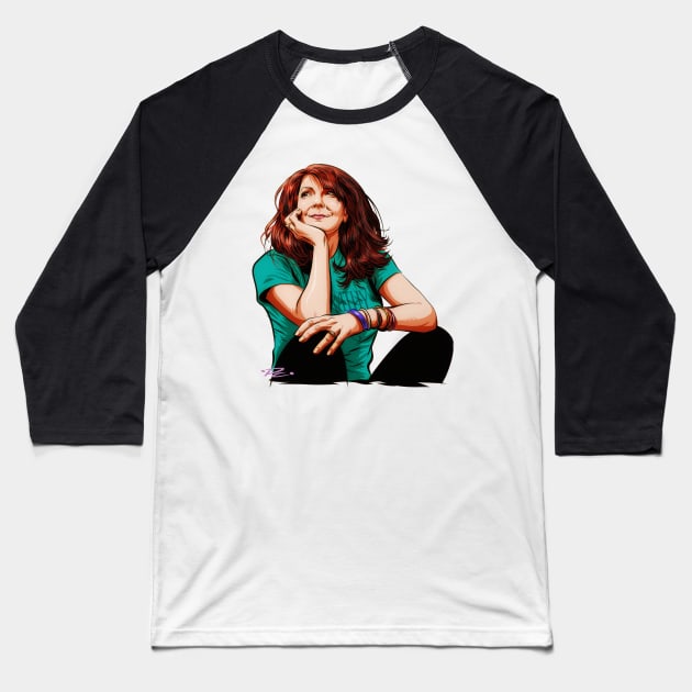 Kathy Mattea - An illustration by Paul Cemmick Baseball T-Shirt by PLAYDIGITAL2020